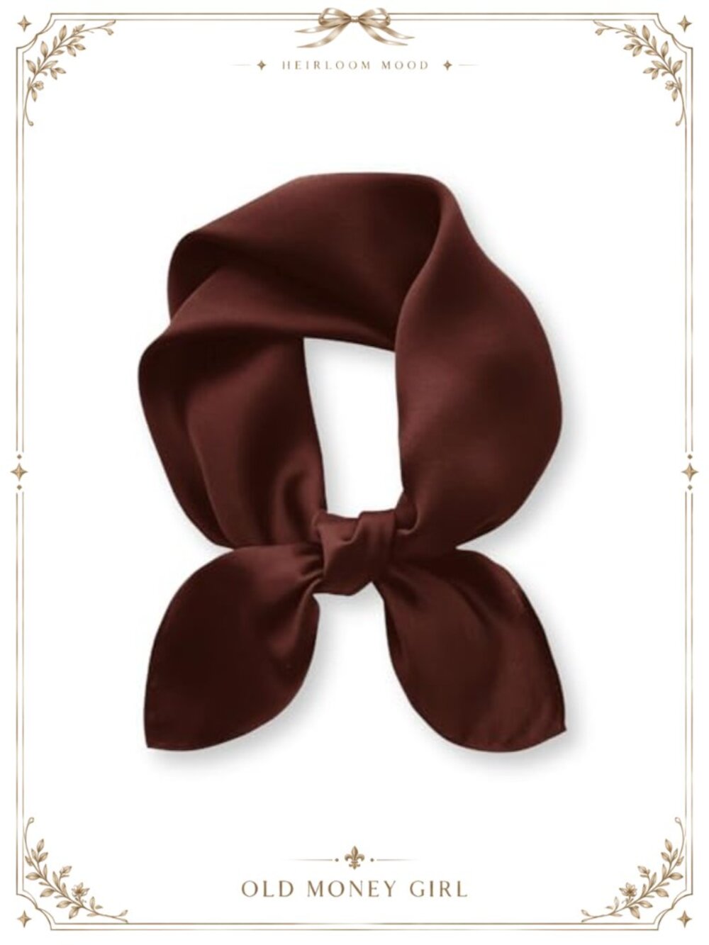 100% Mulberry Silk Scarf Women 26x26 Square Neckerchief Gift